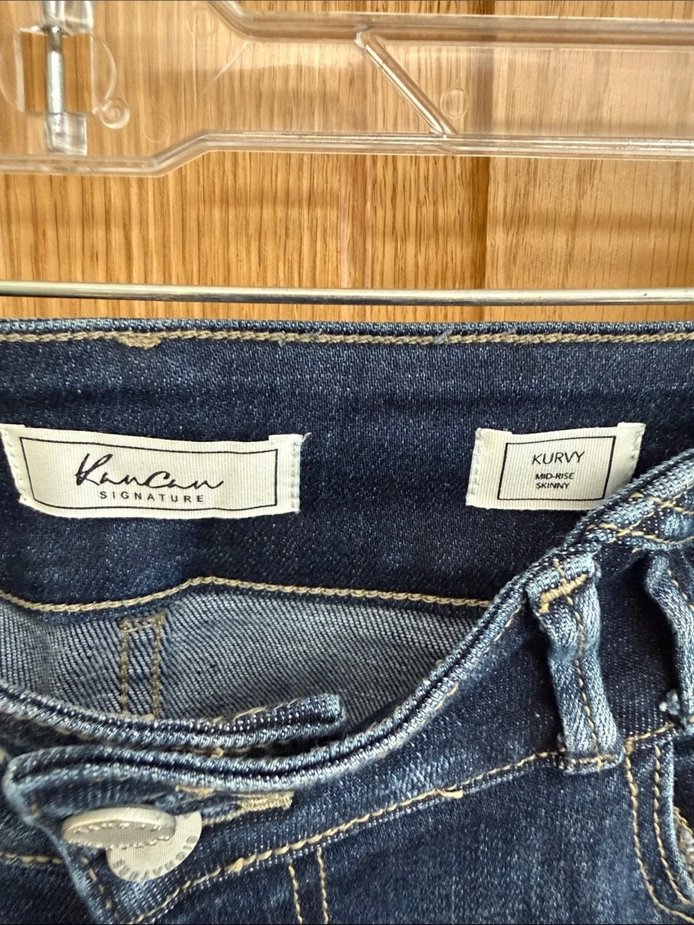KanCan Dark Blue Cropped Ankle Stretch Jeans
